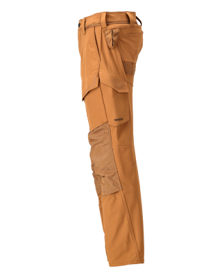 MASCOT CUSTOMIZED Trousers with kneepad pockets 22379 Nut Brown