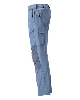 MASCOT CUSTOMIZED Trousers with kneepad pockets 22379 Stone Blue