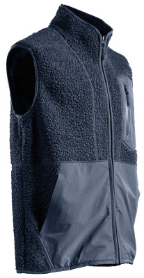 MASCOT CUSTOMIZED Pile gilet with zipper 22465 Dark Navy