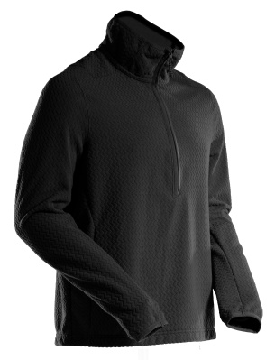 MASCOT CUSTOMIZED Microfleece jumper with half zip 22703 Black