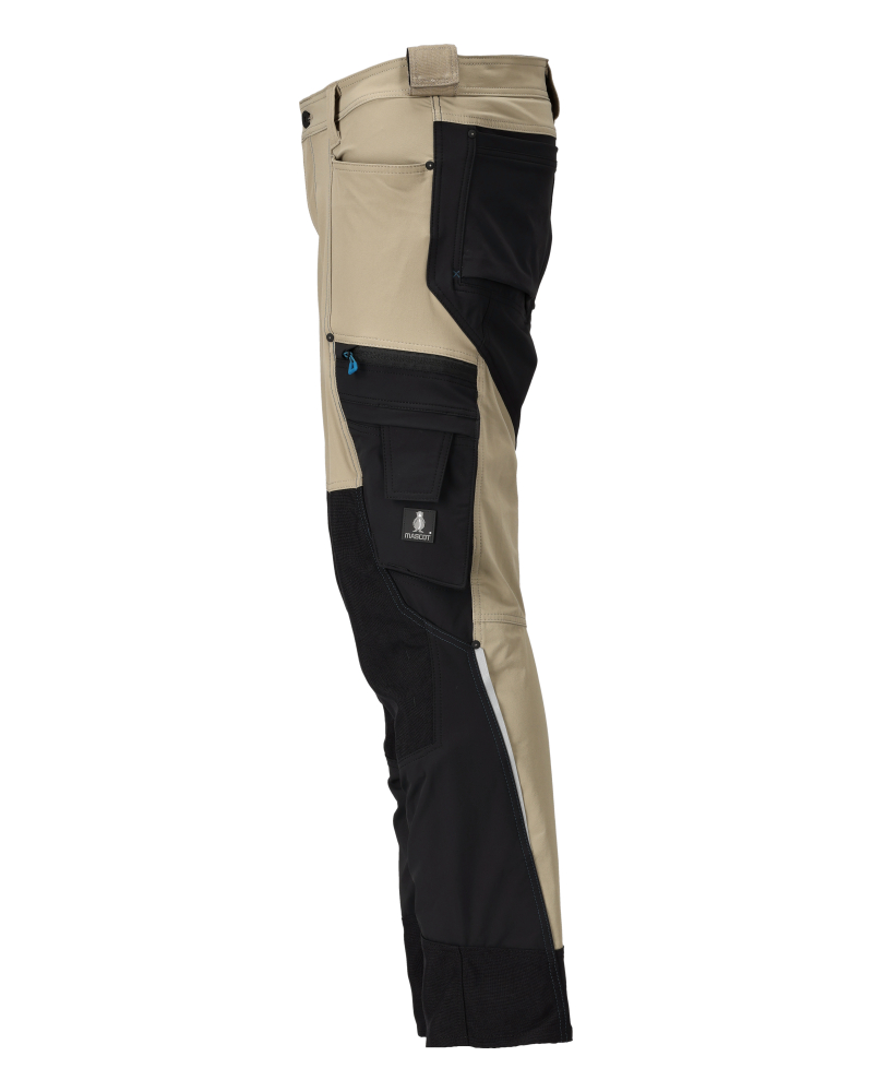 MASCOT ADVANCED Trousers with kneepad pockets 23179 Light Khaki/black