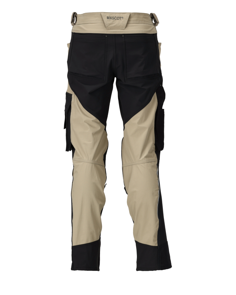 MASCOT ADVANCED Trousers with kneepad pockets 23179 Light Khaki/black