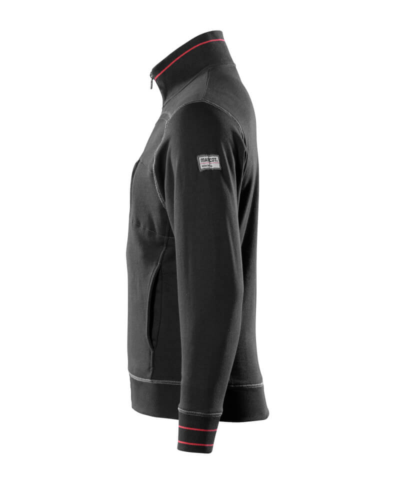 MASCOT Chania Sweatshirt with zipper 50353 Black