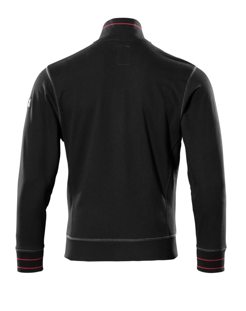 MASCOT Chania Sweatshirt with zipper 50353 Black
