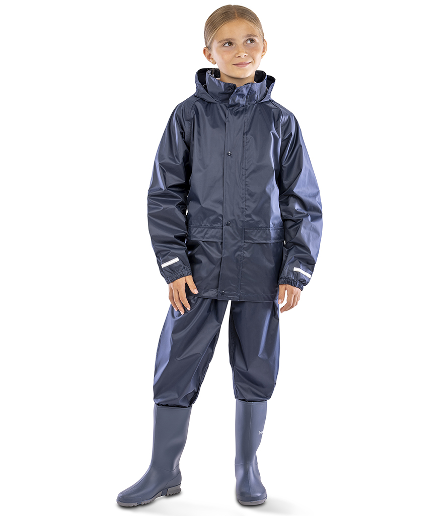 Kids Waterproof Jacket & Trouser Suit - Navy